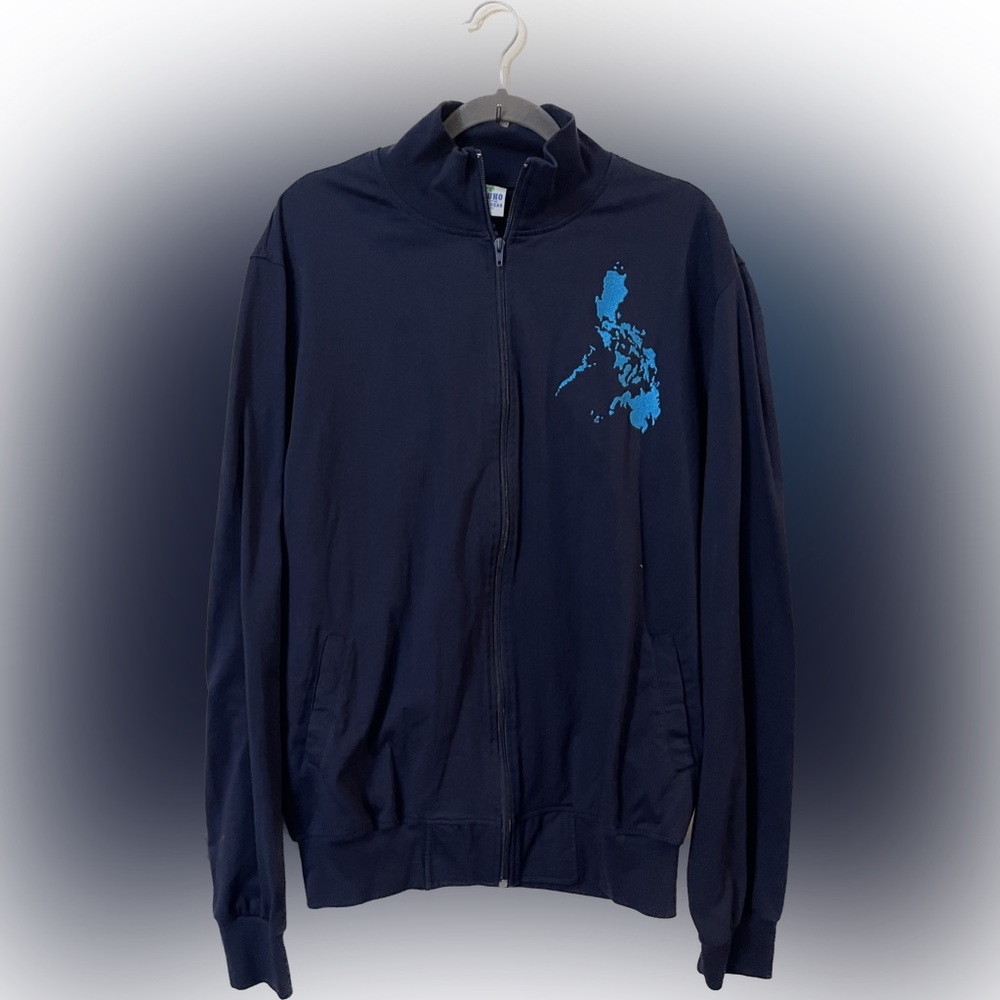 Dibuho Philippines Sportswear Navy Blue 4XL Jacket Full Zip Fits like a Large.